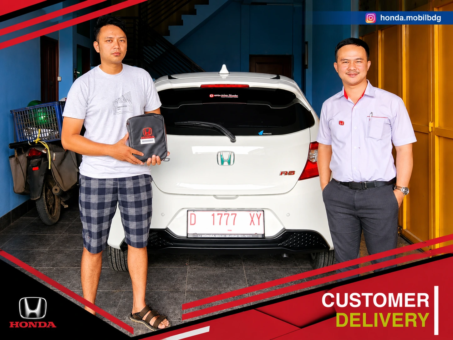 Serah terima Honda Brio bersama Irman