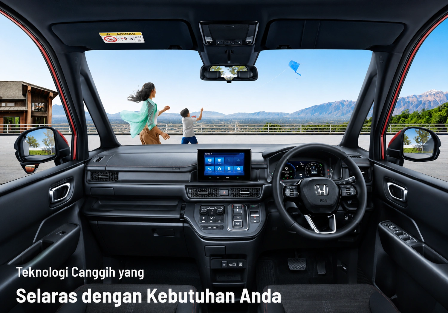 Interior Honda Step WGN e:HEV, difoto langsung oleh Irman